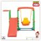 สไลด์เดอร์+ชิงช้า SLIDE SWING CASTLE SET รุ่น JM851 สีเขียว ยี่ห้อ HAPPY BOX